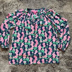 Lilly Pulitzer Elsa Silk Top in Floral Vines
